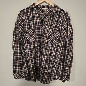 Plaid Button-Up Shirt